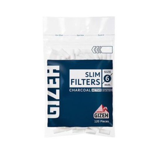 GIZEH FILTROS EXTRA SLIM 6MM CARBON ACTIVO