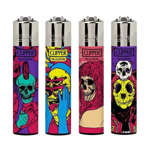 ENCENDEDOR CLIPPER PSYCHO SKULLS