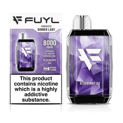[PFFYL1017] VAPORIZADOR DINNER LADY VAPE FUYL BLUEBERRY ICE 0% NIC 8000 PUFFS