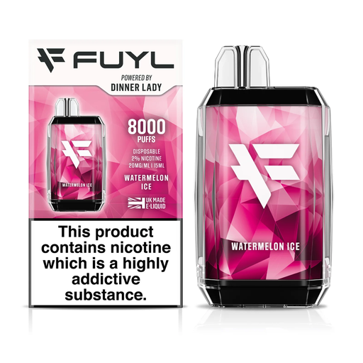 [PFFYL1023] VAPORIZADOR DINNER LADY VAPE FUYL WATERMELON ICE 0% NIC 8000 PUFFS
